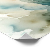 Waterverf Schilderen Mooi Water Nymph III Poster (Hoek)