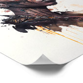 Waterverf schilderen, mooie Afrikaanse vrouwen Poster (Hoek)