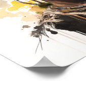 Waterverf schilderen, mooie Afrikaanse vrouwen Poster (Hoek)