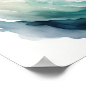 Waterverf Schilderen Mooie Vrouw Water Nymph II Poster (Hoek)