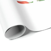 Waterverf schilderen Naadloos patroon van aardbeie Cadeaupapier (Rol Hoek)