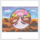 Waterverf Schilderen Science Fiction Dimension Art Sticker (Vel)