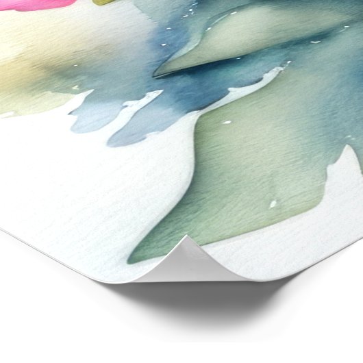 Waterverf Schilderen Snapdragons Poster (Hoek)