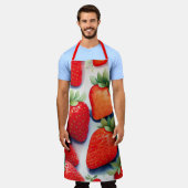 Waterverf Schilderen van Aardbeien Schort (Gedragen)