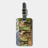 Waterverf schilderen van Afrikaanse olifanten Bagagelabel (Voorkant verticaal)