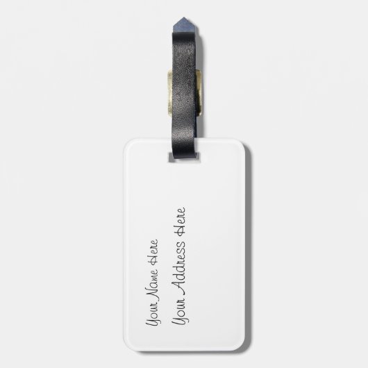 Waterverf schilderen van Afrikaanse olifanten Bagagelabel (Achterkant verticaal)