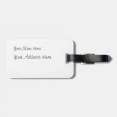 Waterverf schilderen van Afrikaanse olifanten Bagagelabel (Achterkant horizontaal)