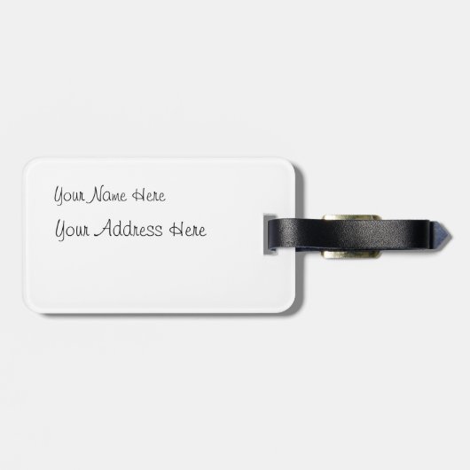 Waterverf schilderen van Afrikaanse olifanten Bagagelabel (Achterkant horizontaal)