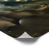 Waterverf Schilderen van Antiek Stijl Landschap Poster (Hoek)