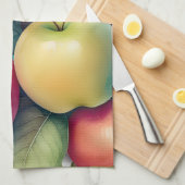 Waterverf Schilderen van Appels Theedoek (Quarter Fold)