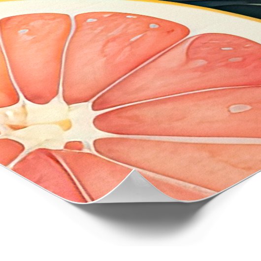 Waterverf Schilderen van Assorted Fruit IV Poster (Hoek)