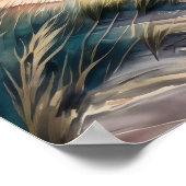 Waterverf Schilderen van Beach House Poster (Hoek)