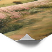 Waterverf Schilderen van Berglandschap Poster (Hoek)