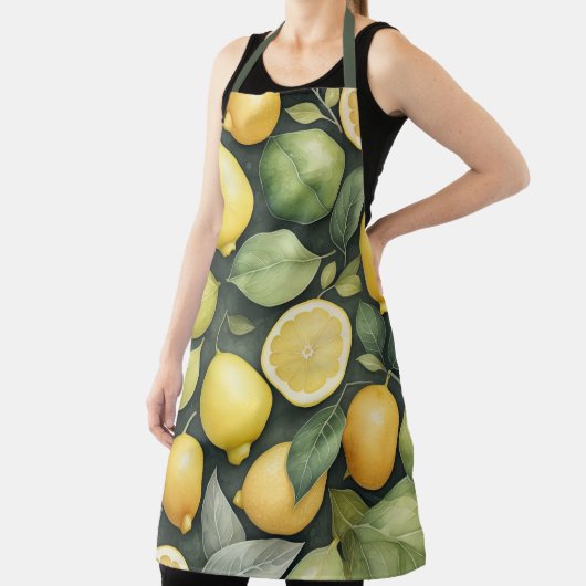 Waterverf Schilderen van citroenen Schort (Insitu)