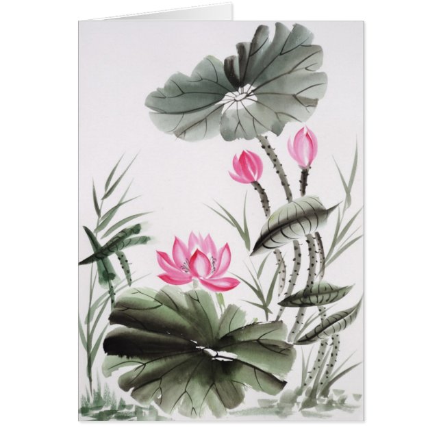 Waterverf schilderen van de Lotus Flower (Voorkant)