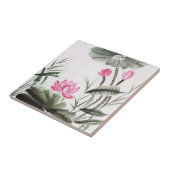 Waterverf schilderen van de Lotus Flower Tegeltje (Zijkant)