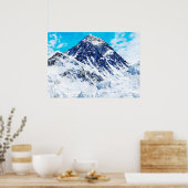 Waterverf schilderen van de Mount Everest Poster (Keuken)