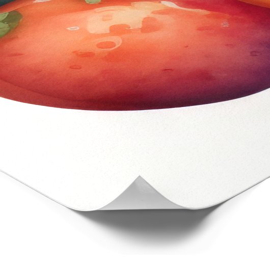 Waterverf Schilderen van Diverse Groenten Poster (Hoek)