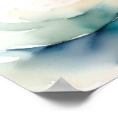 Waterverf Schilderen van Dolfijn 4:5 Poster (Hoek)