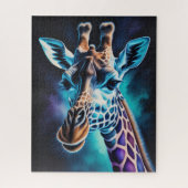Waterverf Schilderen van een Giraffe Legpuzzel (Verticaal)