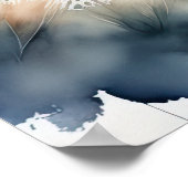 Waterverf Schilderen van een Hert 5:4 Poster (Hoek)