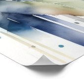 Waterverf Schilderen van een luiaard 5:4 Poster (Hoek)