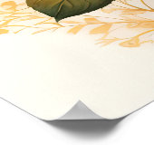 Waterverf Schilderen van een Roos Geel Poster (Hoek)