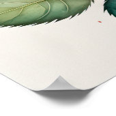 Waterverf Schilderen van een Roos Roze III Poster (Hoek)