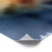 Waterverf Schilderen van een Wolf 3:4 Poster (Hoek)