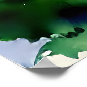 Waterverf schilderen van het meer van Garda (Lago Poster (Hoek)