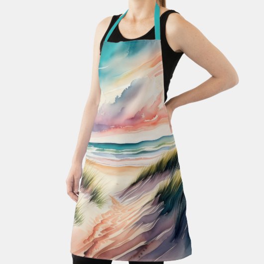 Waterverf Schilderen van het strand Schort (Insitu)