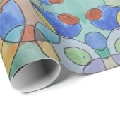 Waterverf schilderen van kleurrijke cirkels, Kinde Cadeaupapier (Rol Hoek)