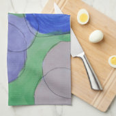 Waterverf schilderen van kleurrijke cirkels, Kinde Theedoek (Quarter Fold)