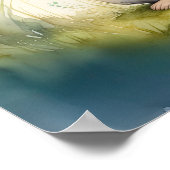 Waterverf Schilderen van Konijnenkonijn 1:1 Poster (Hoek)