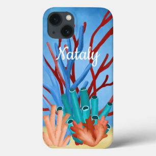 Waterverf schilderen van koralen van zee Case-Mate iPhone case