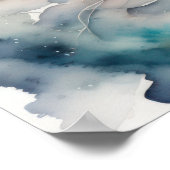 Waterverf Schilderen van Kwallen Poster (Hoek)