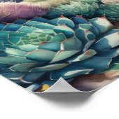 Waterverf Schilderen van Landelijk Landschapswoest Poster (Hoek)