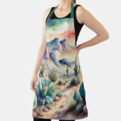 Waterverf Schilderen van Landelijk Landschapswoest Schort (Insitu)