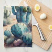 Waterverf Schilderen van Landelijk Landschapswoest Theedoek (Quarter Fold)