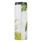 Waterverf schilderen van Lotus Flower 2 2 Thermosbeker (Achterkant)