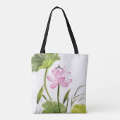 Waterverf schilderen van Lotus Flower 2 2 Tote Bag (Achterkant)