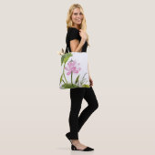 Waterverf schilderen van Lotus Flower 2 2 Tote Bag (Op model)