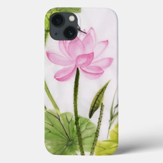 Waterverf schilderen van Lotus Flower 2 Case-Mate iPhone Case (Achterkant)