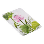 Waterverf schilderen van Lotus Flower 2 Magneet (Rechterzijde)