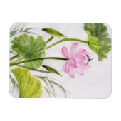 Waterverf schilderen van Lotus Flower 2 Magneet (Horizontaal)