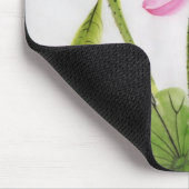 Waterverf schilderen van Lotus Flower 2 Muismat (Hoek)