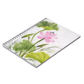Waterverf schilderen van Lotus Flower 2 Notitieboek (Linkerzijde)