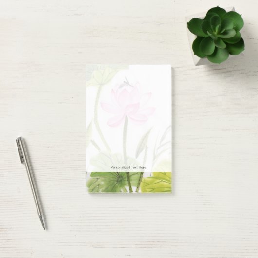 Waterverf schilderen van Lotus Flower 2 Post-it® Notes (Kantoor)
