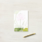 Waterverf schilderen van Lotus Flower 2 Post-it® Notes (Op bureau)