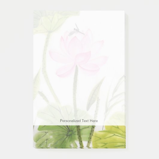 Waterverf schilderen van Lotus Flower 2 Post-it® Notes (Voorkant)